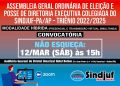 Sindjuf-PA/AP convoca filiados para assembleia de eleição por aclamação e posse da nova diretoria