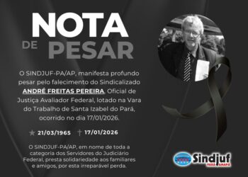Nota de pesar pelo falecimento do sindicalizado ANDRÉ FREITAS PEREIRA