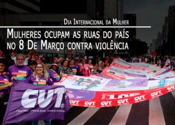 “Parem de nos matar”: mulheres vão às ruas contra a violência no 8 de Março