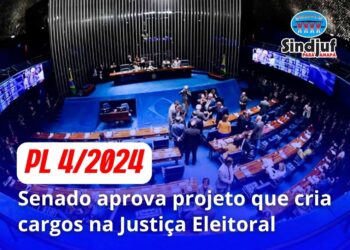 PL 4/2024: Senado aprova projeto que cria cargos na Justiça Eleitoral