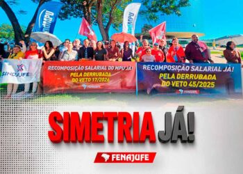 SIMETRIA JÁ! Sindicatos atendem chamado da Fenajufe e se unem em ato unificado pela igualdade de direitos entre as carreiras do PJU e MPU