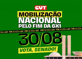 MOBILIZAÇÃO NACIONAL: Trabalhadores e trabalhadoras vão às ruas para pressionar o Senado pelo fim da 6×1